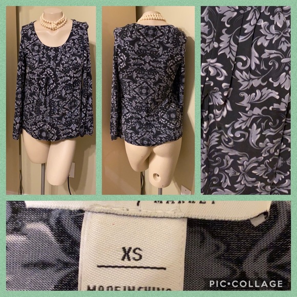 WHITE HOUSE BLACK MARKET BLOUSE SIZE XS 4-6🎈 - Picture 2 of 13